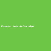Eleganter Leder-Luftreiniger