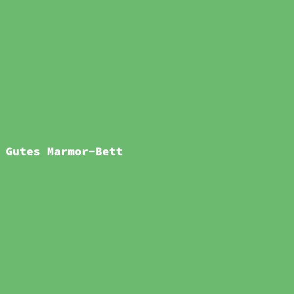 Gutes Marmor-Bett