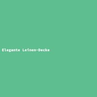 Elegante Leinen-Decke