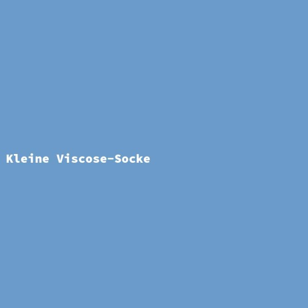 Kleine Viscose-Socke