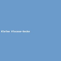 Kleine Viscose-Socke