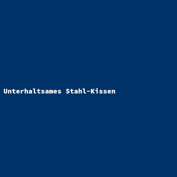 Unterhaltsames Stahl-Kissen