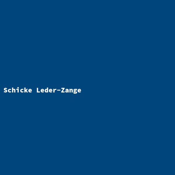 Schicke Leder-Zange