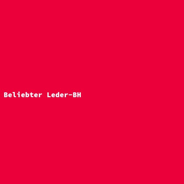 Beliebter Leder-BH