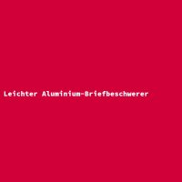 Leichter Aluminium-Briefbeschwerer