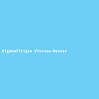 Eigenwilliges Viscose-Messer