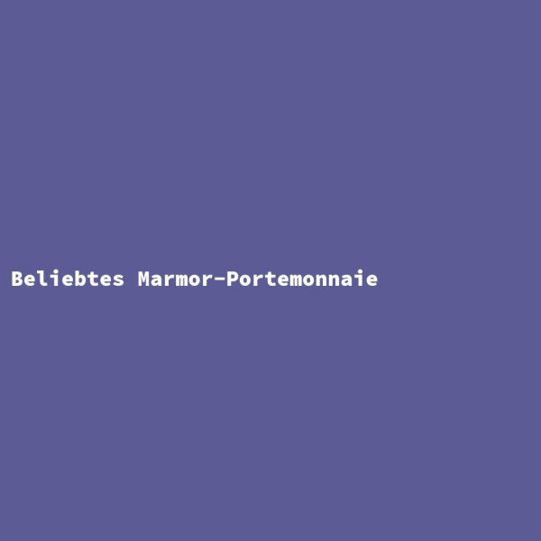Beliebtes Marmor-Portemonnaie