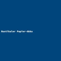 Rustikaler Papier-Akku