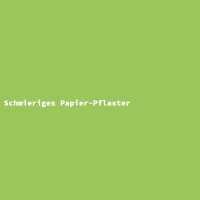 Schmieriges Papier-Pflaster