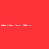 Schmieriges Papier-Pflaster