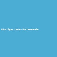 G&uuml;nstiges Leder-Portemonnaie