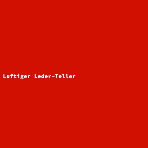 Luftiger Leder-Teller
