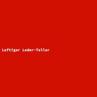 Luftiger Leder-Teller