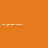 Luftiger Leder-Teller