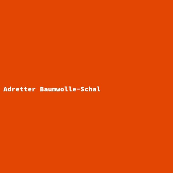 Adretter Baumwolle-Schal