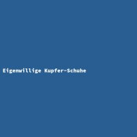 Eigenwillige Kupfer-Schuhe