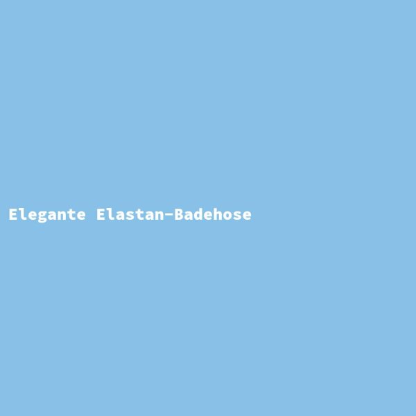 Elegante Elastan-Badehose