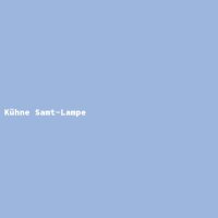 K&uuml;hne Samt-Lampe