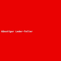 G&uuml;nstiger Leder-Teller