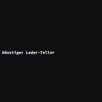 G&uuml;nstiger Leder-Teller