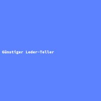 G&uuml;nstiger Leder-Teller