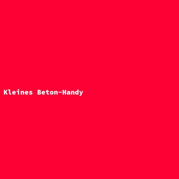 Kleines Beton-Handy