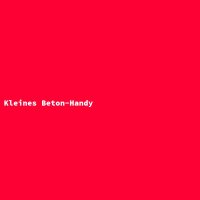 Kleines Beton-Handy