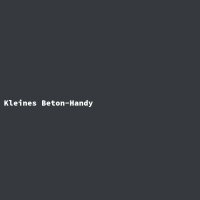 Kleines Beton-Handy