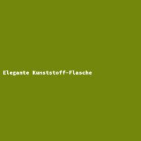 Elegante Kunststoff-Flasche