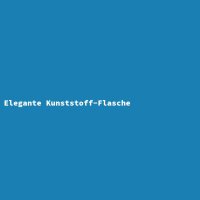 Elegante Kunststoff-Flasche