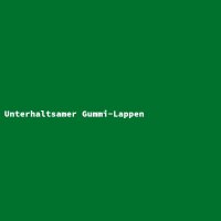 Unterhaltsamer Gummi-Lappen