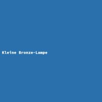 Kleine Bronze-Lampe