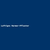 Luftiges Marmor-Pflaster