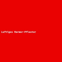 Luftiges Marmor-Pflaster