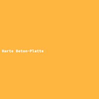 Harte Beton-Platte