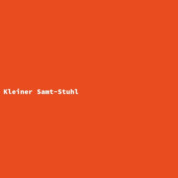 Kleiner Samt-Stuhl