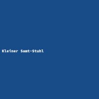 Kleiner Samt-Stuhl