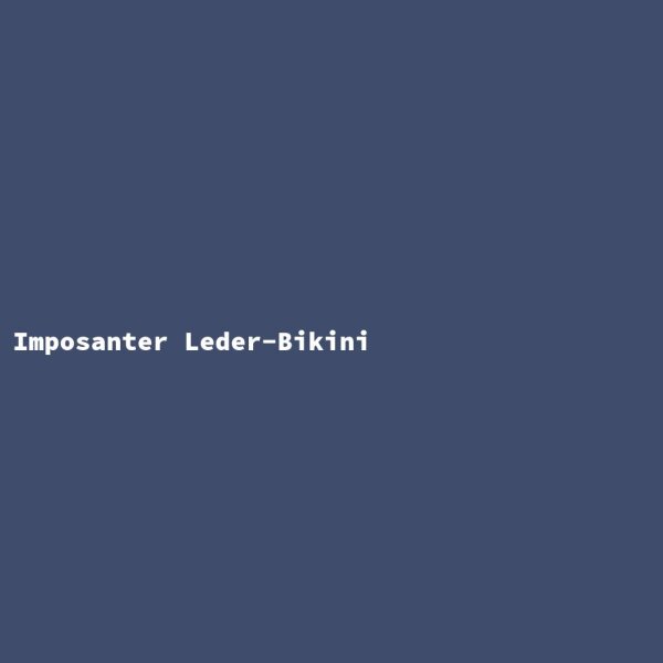 Imposanter Leder-Bikini