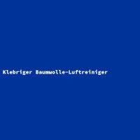 Klebriger Baumwolle-Luftreiniger